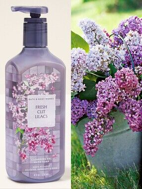 Bath & Body Works Fresh Cut Lilacs Cleansing Gel Hand Soap 8oz New RARE